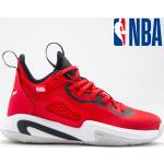 Chaussures de basketball  rouges NBA Pointure 37 look fashion pour enfant 