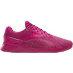 Chaussures de running Reebok Nano X3 roses pour femme en promo 