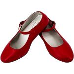 Chaussures de danse de salon rouges Pointure 33 look fashion pour fille 