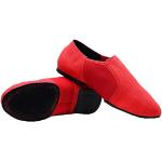 Chaussures de jazz rouges en toile à motif vaches Pointure 42 look fashion pour femme 
