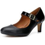 Sandales à talons noires en caoutchouc Pointure 48 avec un talon entre 5 et 7cm plus size look sexy pour femme 