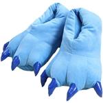 Chaussons peluche bleus en coton à motif animaux Pointure 39 look fashion pour enfant 
