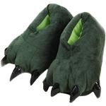 Chaussons peluche verts en coton à motif animaux Pointure 40 look fashion 