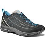 Chaussures de randonnée Asolo bleu cyan en velours en gore tex étanches Pointure 38,5 look fashion pour femme 