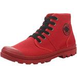 Chaussures de randonnée rouges en toile respirantes à scratchs Pointure 43 look casual pour homme 