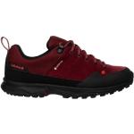 Chaussures de randonnée Lafuma rouges en cuir en gore tex éco-responsable pour femme en promo 