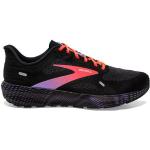 Chaussures de running Brooks Launch violettes en fil filet légères pour femme en promo 