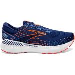 Chaussures de running Brooks Glycerin bleues en fil filet légères pour homme en promo 