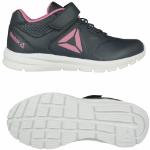 Chaussures de running Reebok Rush Runner bleues à scratchs pour femme 