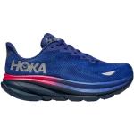 Chaussures de running Hoka Clifton bleues en fil filet en gore tex Pointure 40 classiques pour femme en promo 