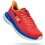 Chaussures de running Hoka rouges pour femme 