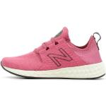 Chaussures de running New Balance Fresh Foam Cruz roses en fil filet légères pour femme 
