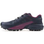 Chaussures de running Salomon Speedcross bleu marine pour femme en promo 