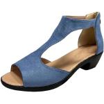 Chaussures montantes d'automne bleues à motif lapins imperméables à bouts ouverts pour pieds larges Pointure 35 classiques pour femme 