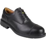 Chaussures casual noires en cuir avec embout composite Pointure 41 look business en promo 