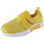 Chaussures de running saison été jaunes en toile à clous Pointure 37 look casual pour femme 