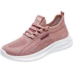 Chaussures de randonnée roses à motif hiboux respirantes à talons compensés Pointure 40 look fashion pour femme 