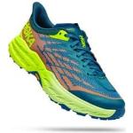 Chaussures de running Hoka Speedgoat bleues en fil filet vegan légères Pointure 44 pour homme en promo 