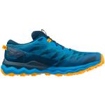 Chaussures de running Mizuno Wave Daichi bleues pour homme en promo 