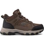 Chaussures de randonnée Skechers marron chocolat Pointure 41 look casual pour homme en promo 