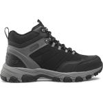 Chaussures de randonnée Skechers noires en fibre synthétique pour homme en promo 