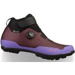 Chaussures de vélo Fizik violettes en gore tex légères pour homme 