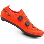 Chaussures de vélo DMT orange corail légères pour homme en promo 