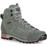 Chaussures de randonnée Dolomite Cinquantaquattro vertes en velours en gore tex étanches Pointure 40 look fashion pour femme 
