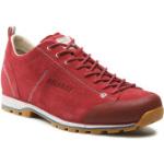 Chaussures de randonnée Dolomite Cinquantaquattro rouges en velours look fashion pour homme 