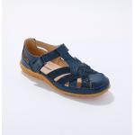 Sandales à talons bleues à fleurs en cuir Pointure 41 look casual pour femme en promo 