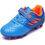 Chaussures de football & crampons bleues en caoutchouc respirantes Pointure 29 look fashion pour enfant 