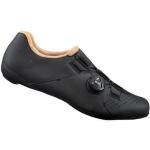 Chaussures de vélo Shimano noires en cuir synthétique Pointure 39 pour femme 