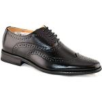 Chaussures formelles noires, belles chaussures basses pour un mariage en cuir lacées en ligne pour garçons, taille 13-5 - noir - noir,