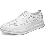 Chaussures oxford blanches en caoutchouc à lacets Pointure 40 classiques pour homme 
