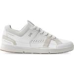 Chaussures de running On-Running The Roger Clubhouse blanches en cuir synthétique rétro pour homme 