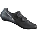 Chaussures de vélo Shimano noires en fil filet légères Pointure 43 pour homme en promo 