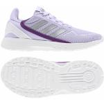 Chaussures de salle adidas Performance violettes en fil filet à lacets 
