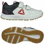 Chaussures de running Reebok Almotio blanches en fil filet respirantes à scratchs Pointure 27 pour homme 