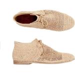 Sandales beiges nude en cuir à motif moutons en cuir orientales pour femme 