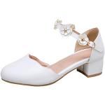 Chaussures de danse blanches à paillettes Pointure 35 look fashion 