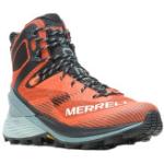 Chaussures de randonnée Merrell orange en fil filet en gore tex Pointure 40 look fashion pour femme 