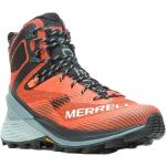 Chaussures de randonnée Merrell orange en fil filet imperméables Pointure 41 look fashion pour homme 