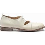 Chaussures Moma blanches en cuir en cuir à bouts ronds Pointure 37 avec un talon jusqu'à 3cm pour femme 