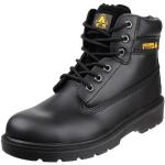 Chaussures de travail  Amblers Safety noires en cuir avec embout acier à lacets Pointure 47 look fashion pour homme 