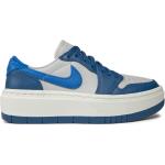 Chaussures de sport Nike Air Jordan 1 bleues en cuir Pointure 38 pour femme 