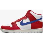 Chaussures Nike Dunk High Retro pour Homme Couleur : White/Game Royal-University Red-Sail Taille : 8 US | 41 EU | 7 UK | 26 CM