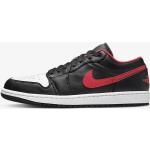 Chaussures Nike Air Jordan 1 Low Noir & Rouge Homme - 553558-063 - Taille 47.5