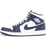 Chaussures de basketball  Nike Air Jordan 1 Mid bleu marine Pointure 44 look fashion pour homme en promo 