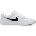Chaussures Nike SB Collection blanches en cuir rétro pour homme en promo 