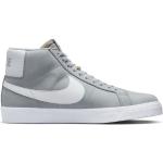 Chaussures de skate  Nike Blazer Mid grises en caoutchouc look Skater pour homme en promo 